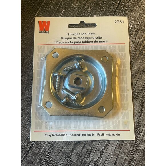 Waddell Other - Waddell Furniture Leg Straight top plate 2.437 in. H Steel 2751